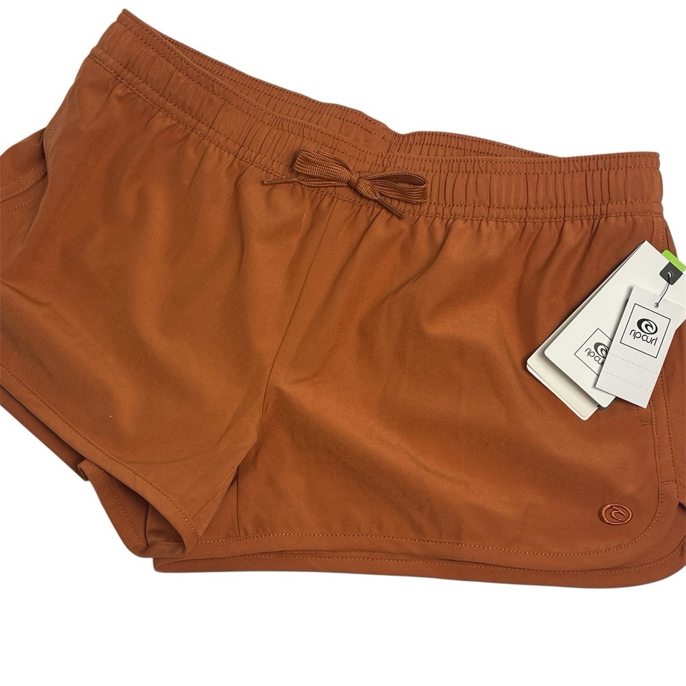 Rip Curl Women's XS Classic Surf 3 Boardshorts Shorts Auburn Orange Drawstring